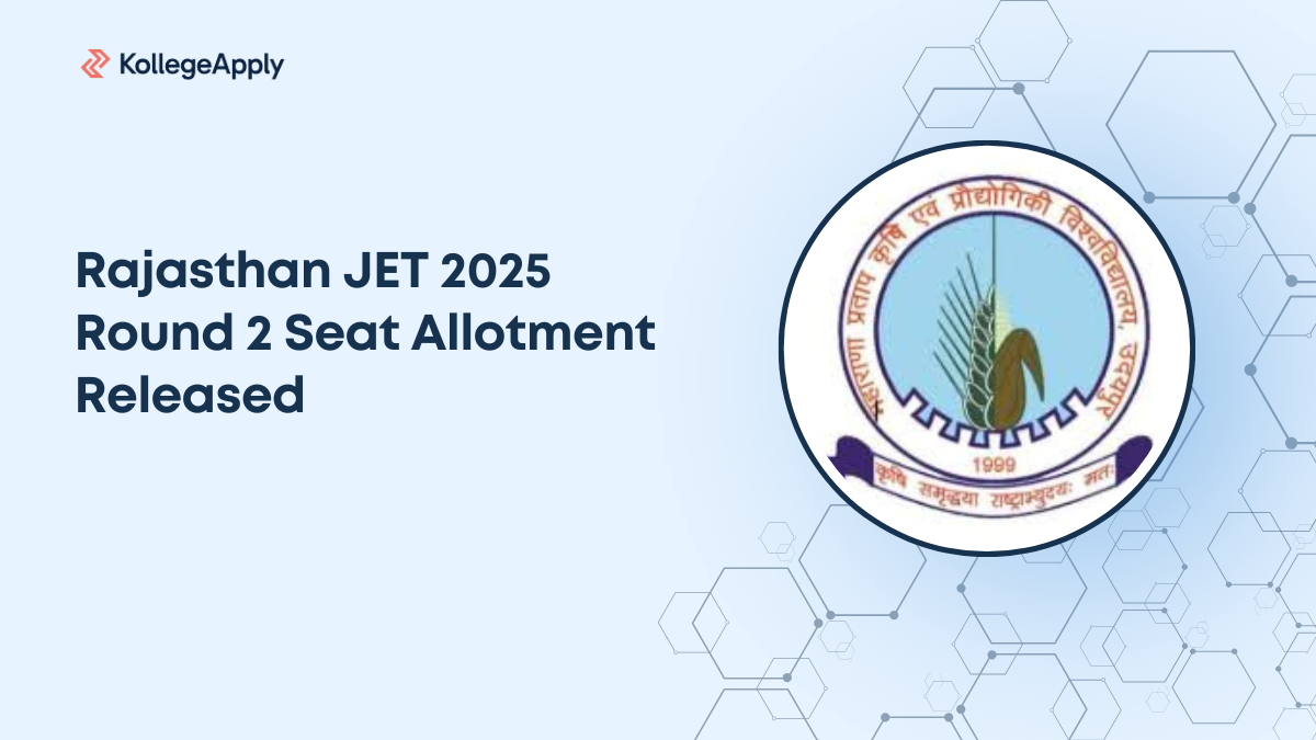 Rajasthan JET 2025 Round 2 Seat Allotment Out, Admission Steps