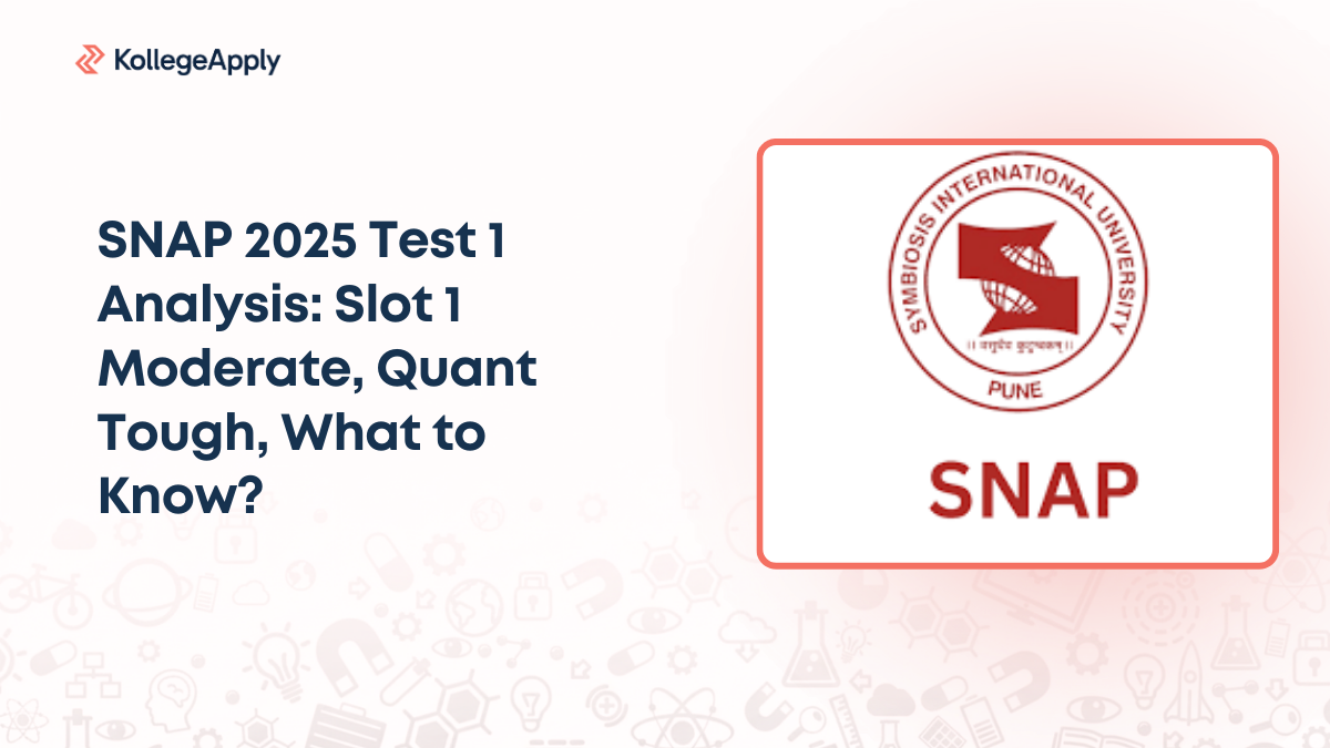 SNAP 2025 Test 1 Analysis: Slot 1 Moderate, Quant Tough, What to Know?