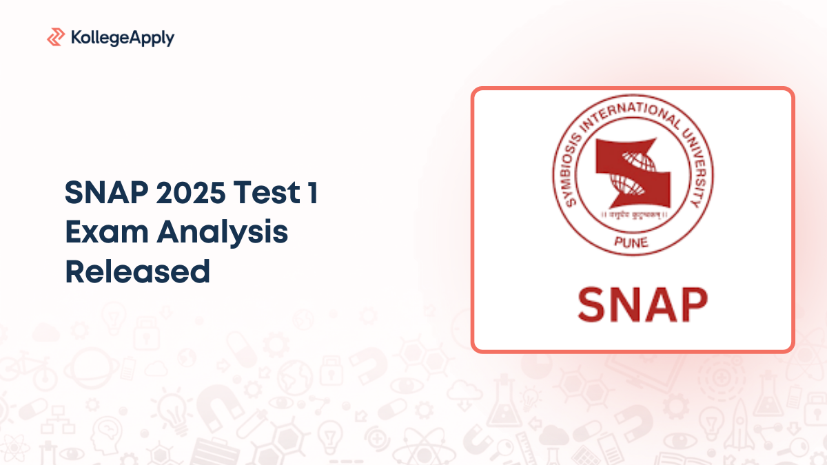 SNAP 2025 Test 1 Exam Analysis Released After Today’s CBT 
  