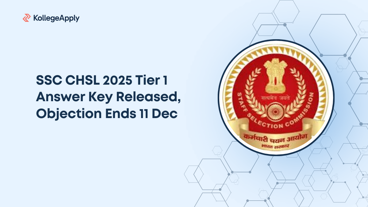 SSC CHSL 2025 Tier 1 Answer Key Released, Objection Ends 11 Dec