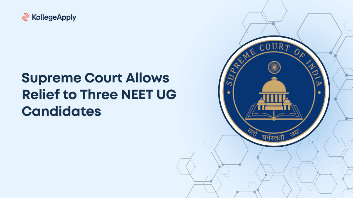 Supreme Court Allows Three NEET UG Candidates to Pay Fee by Dec 10
