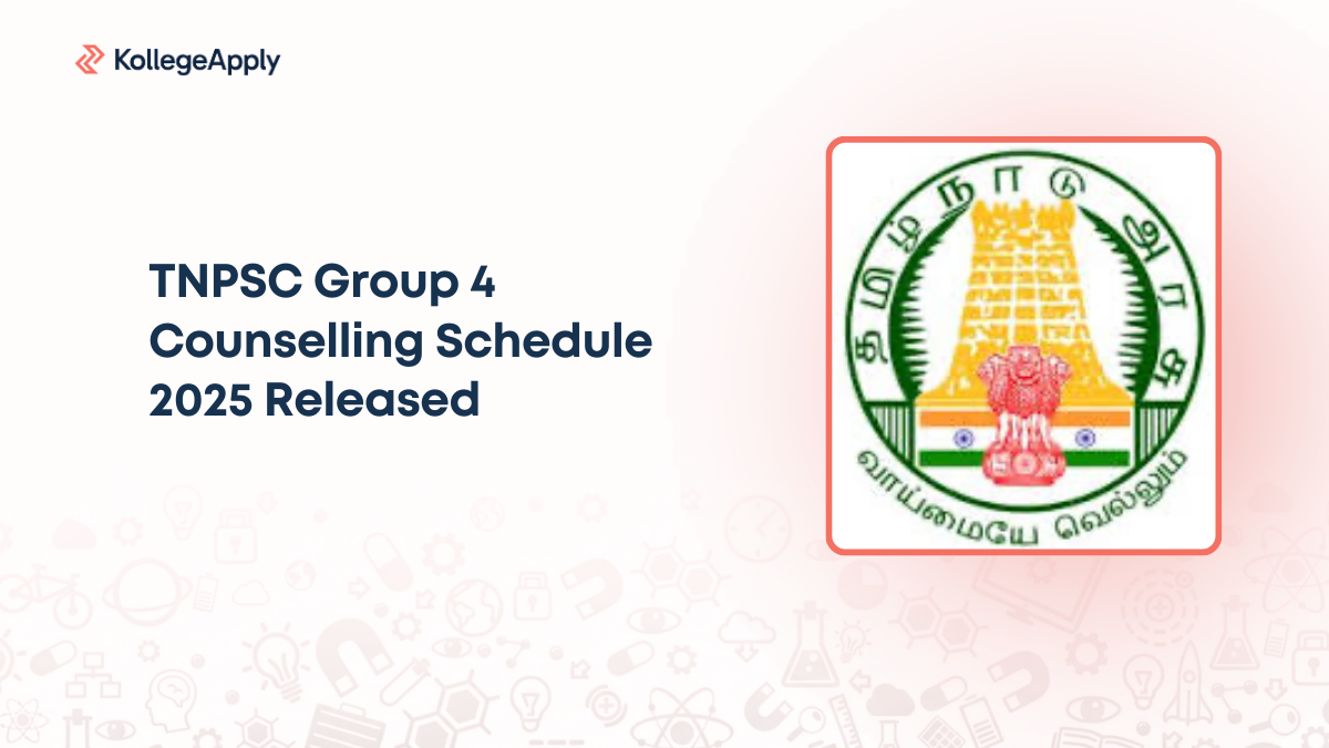 TNPSC Group 4 Counselling Schedule 2025 Released: December 8–18