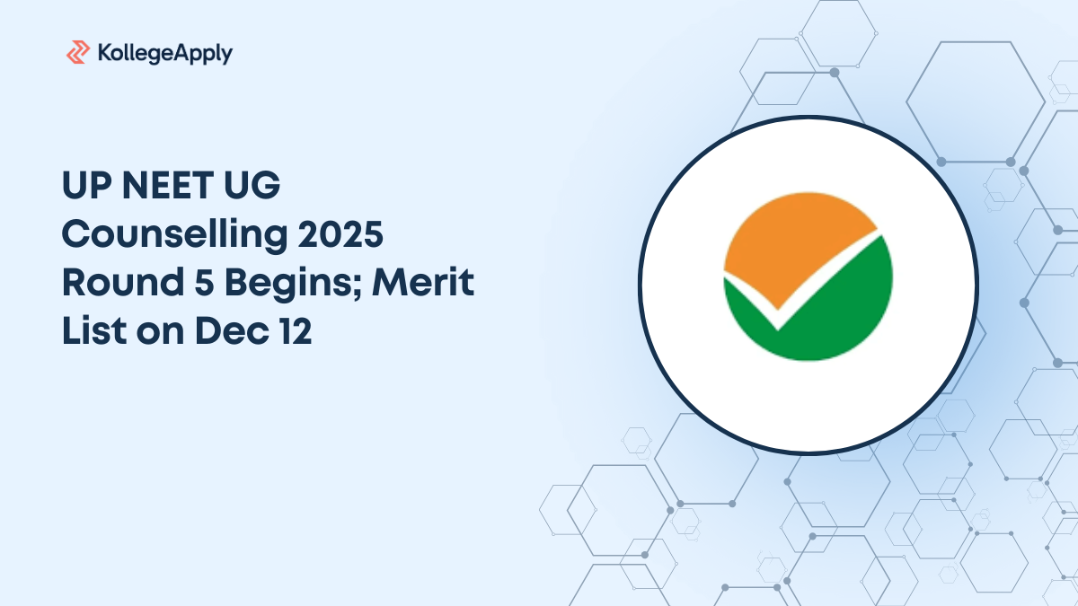 UP NEET UG Counselling 2025 Round 5 Begins; Merit List on Dec 12