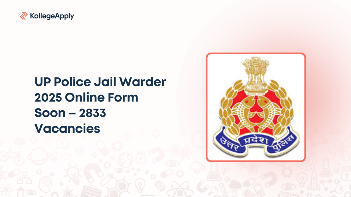 UP Police Jail Warder 2025 Online Form Soon – 2833 Vacancies