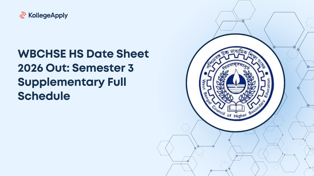 WBCHSE HS Date Sheet 2026 Out: Semester 3 Supplementary Full Schedule