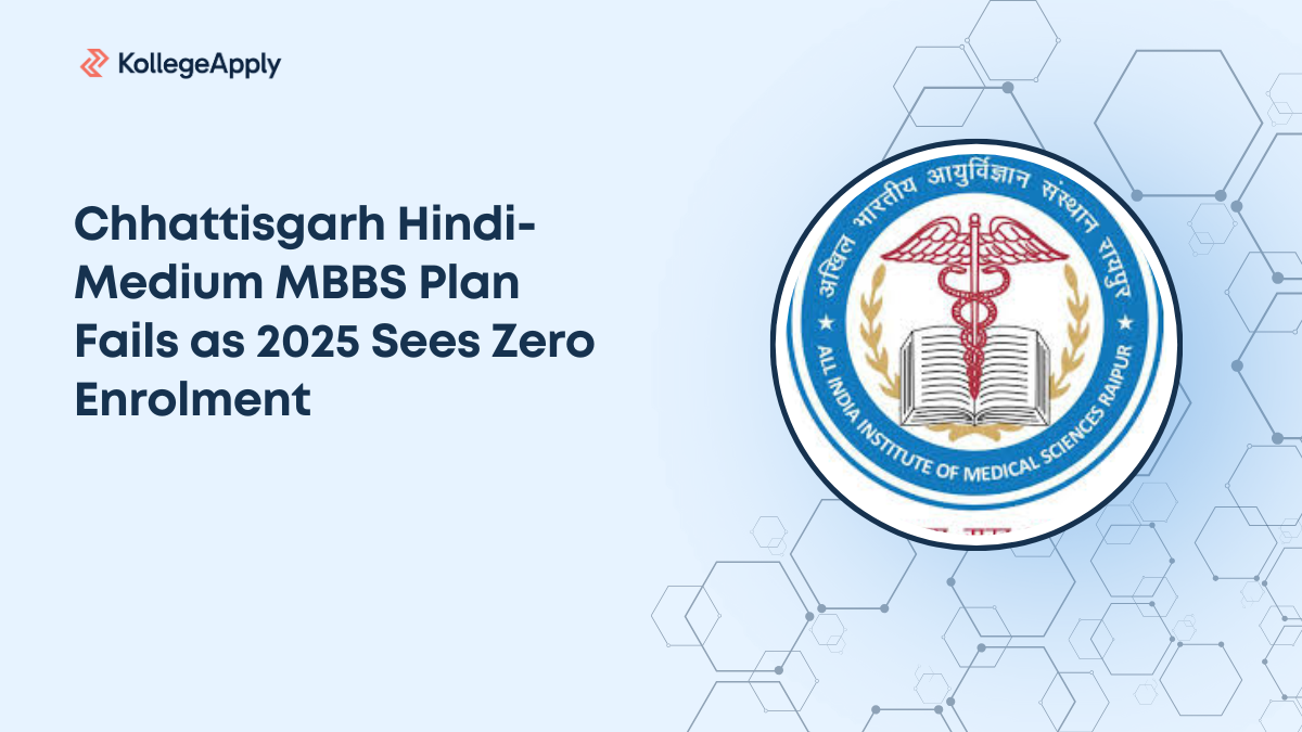 Chhattisgarh Hindi-Medium MBBS Plan Fails as 2025 Sees Zero Enrolment