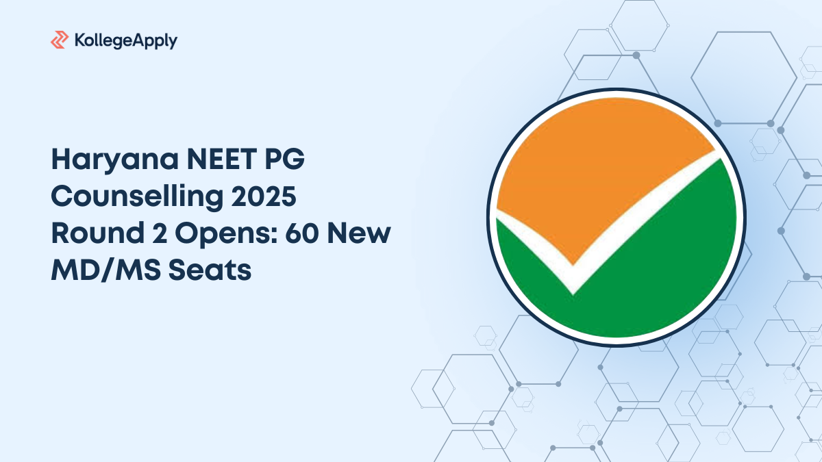 Haryana NEET PG Counselling 2025 Round 2 Opens: 60 New MD/MS Seats
