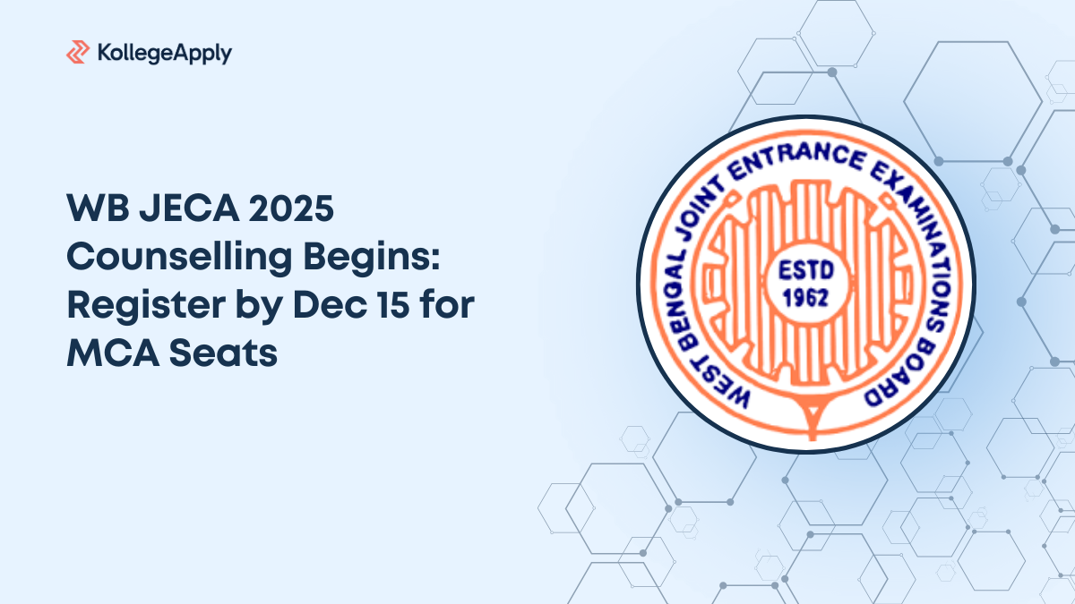 WB JECA 2025 Counselling Begins: Register by Dec 15 for MCA Seats