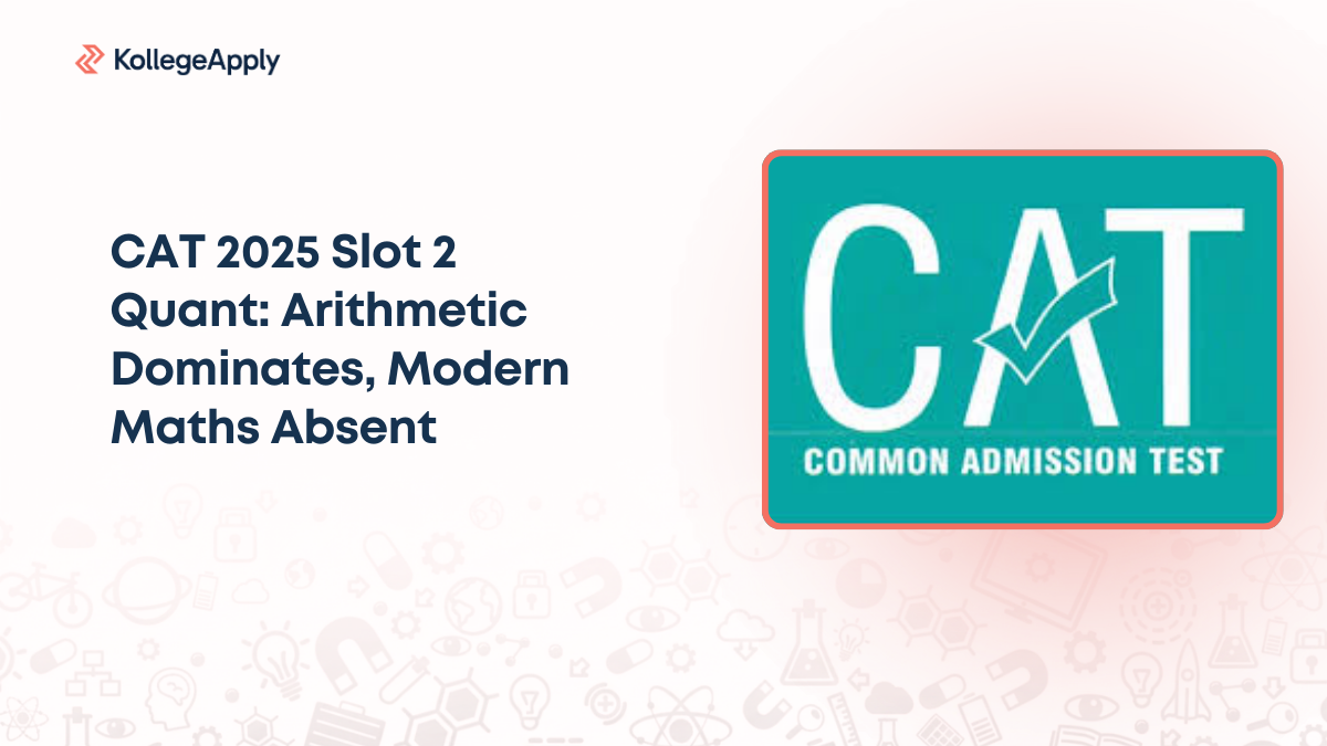 CAT 2025 Slot 2 Quant: Arithmetic Dominates, Modern Maths Absent