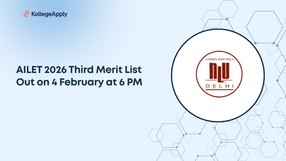 AILET 2026 Third Merit List Out on 4 February at 6 PM