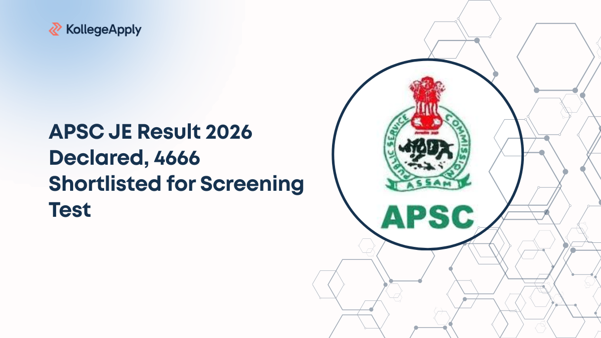 APSC JE Result 2026 Declared, 4666 Shortlisted for Screening Test