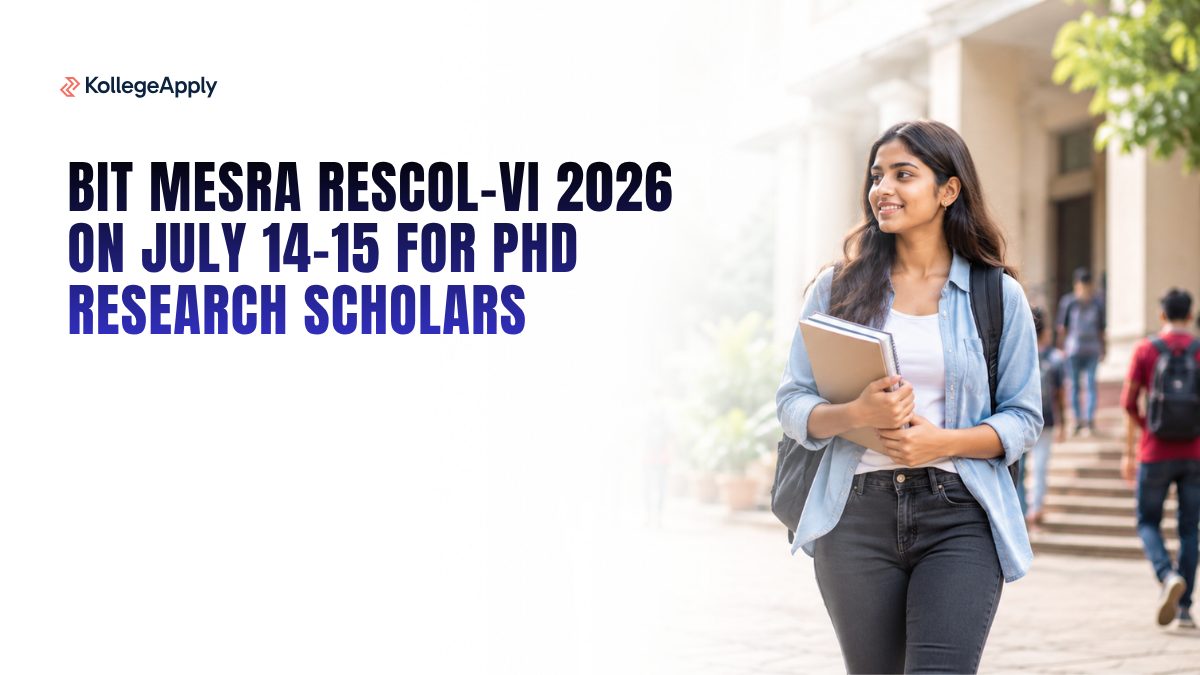 Rescol BIT Mesra RESCOL-VI 2026 on July 14–15 for PhD Research Scholars