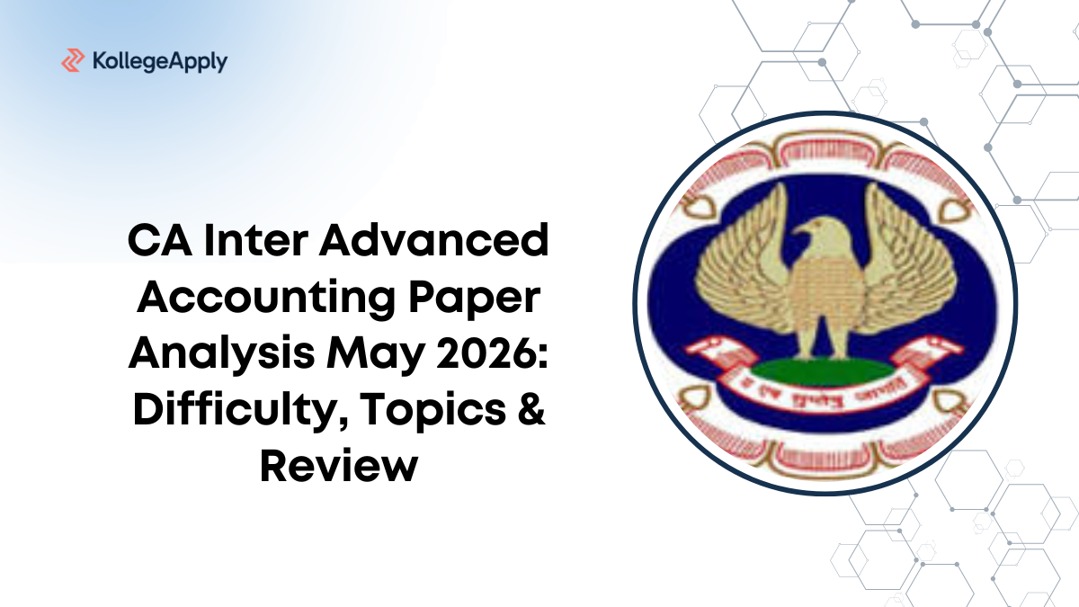 CA Inter Advanced Accounting Paper Analysis May 2026: Difficulty ...