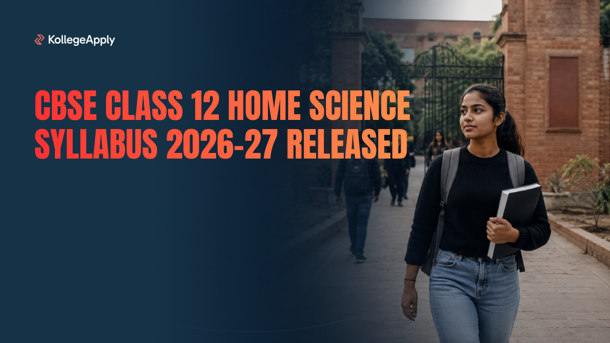 CBSE Class 12 Home Science Syllabus 2026-27 Released; Download PDF