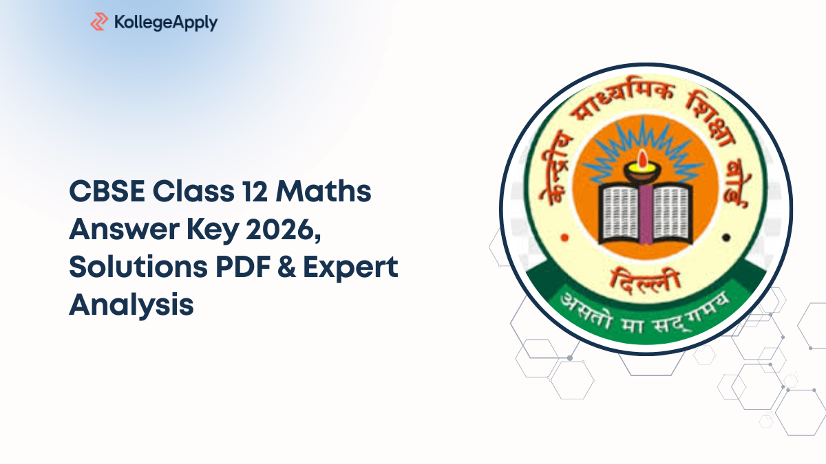 CBSE Class 12 Maths Answer Key 2026, Solutions PDF & Expert Analysis