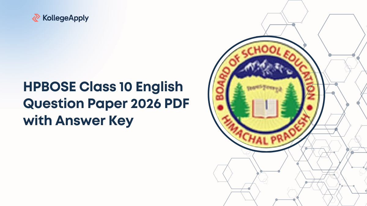 HPBOSE Class 10 English Question Paper 2026 PDF with Answer Key