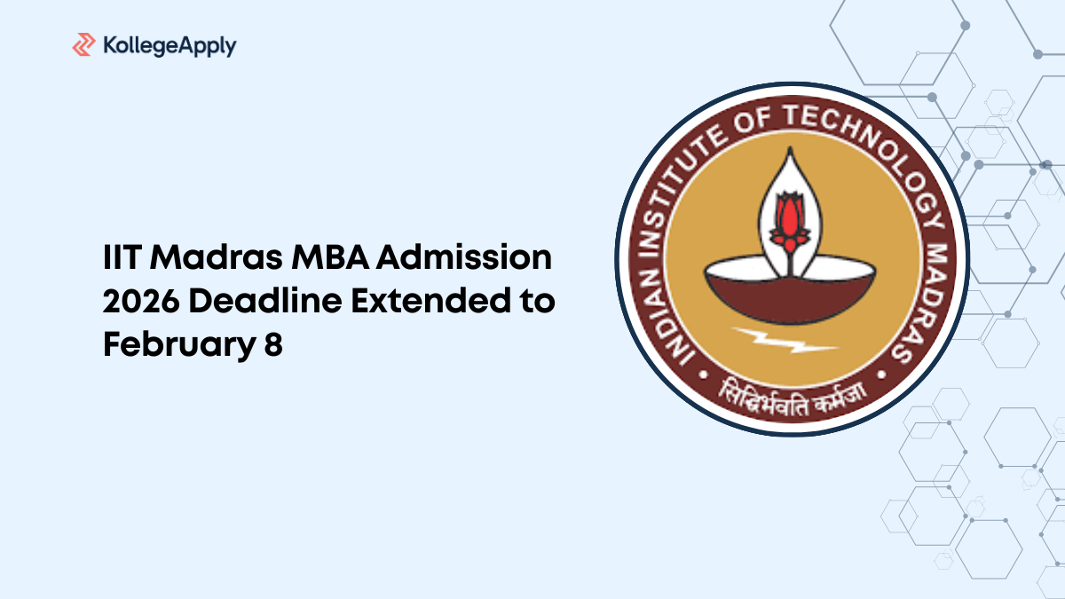 IIT Madras MBA Admission 2026 Deadline Extended to February 8