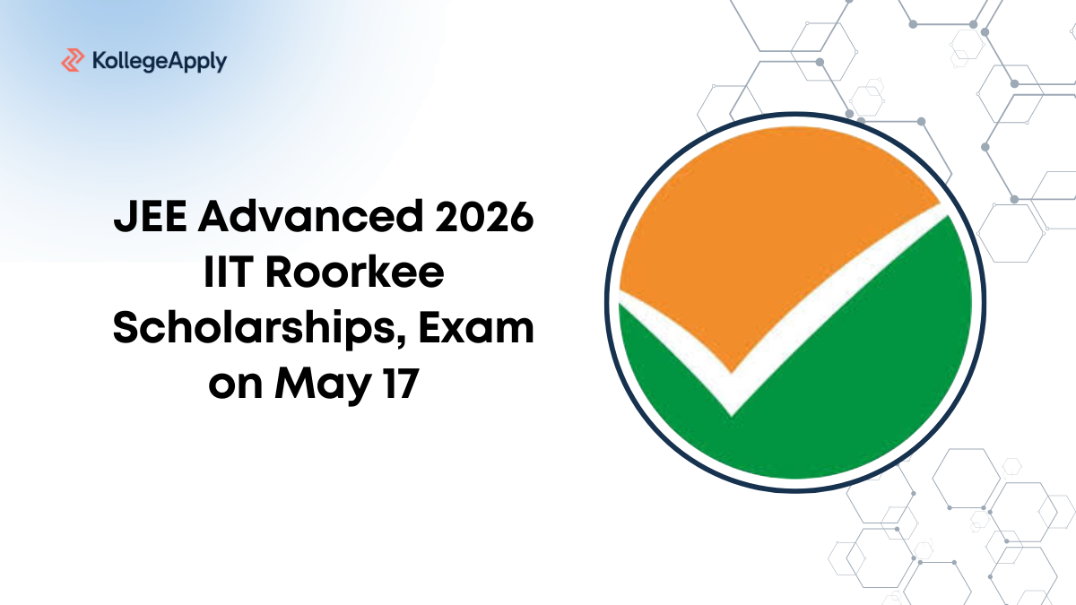 JEE Advanced 2026 IIT Roorkee Scholarships, Exam on May 17