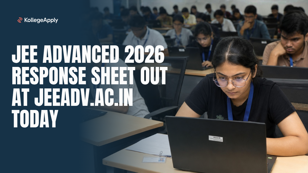 JEE Advanced 2026 Response Sheet Out at jeeadv.ac.in Today (May 21)