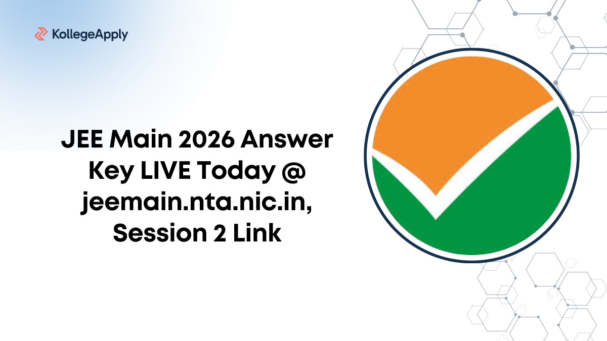 JEE Main 2026 Answer Key LIVE Today @ jeemain.nta.nic.in, Session 2 Link