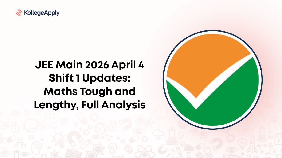 JEE Main 2026 April 4 Shift 1 Updates: Maths Tough and Lengthy, Full ...