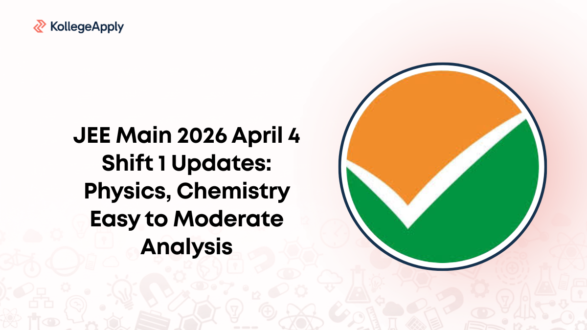 JEE Main 2026 April 4 Shift 1 Updates: Physics, Chemistry Easy to ...