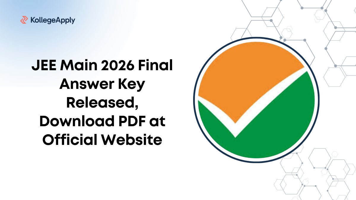 JEE Main 2026 Final Answer Key Released, Check PDF Link