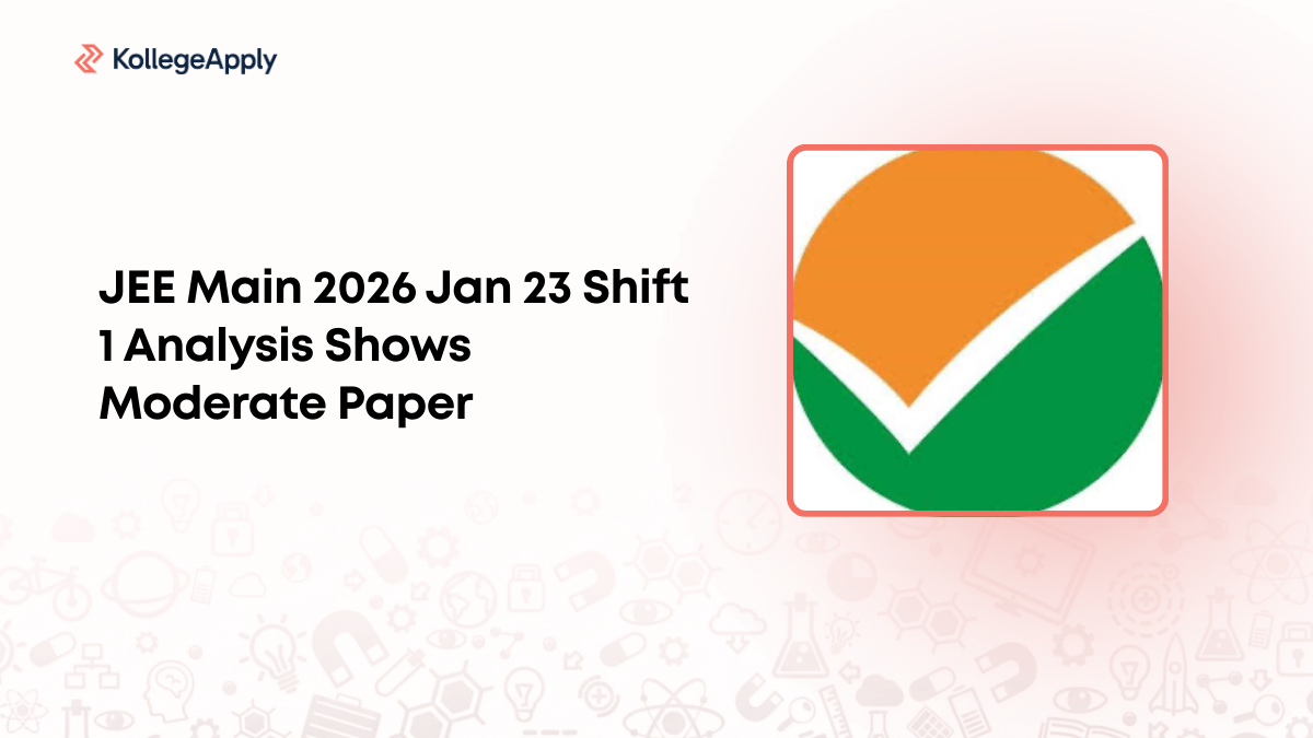 JEE Main 2026 Jan 23 Shift 1 Analysis Shows Moderate Paper