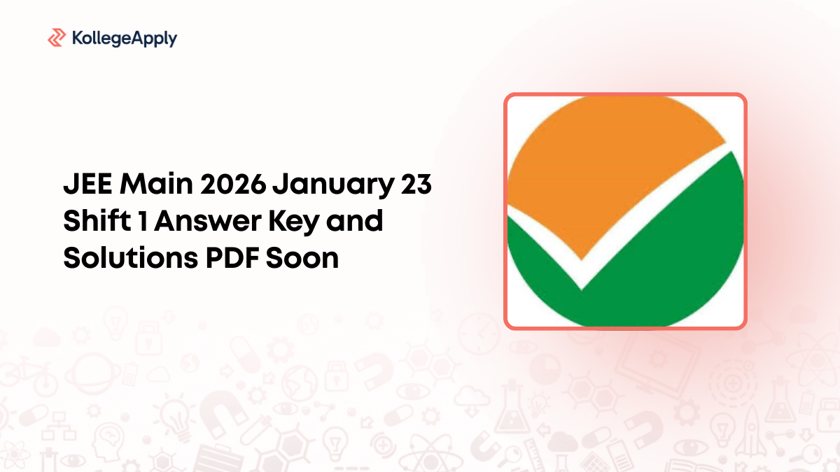 JEE Main 2026 Jan 23 Shift 1 Answer Key & Solutions PDF Soon