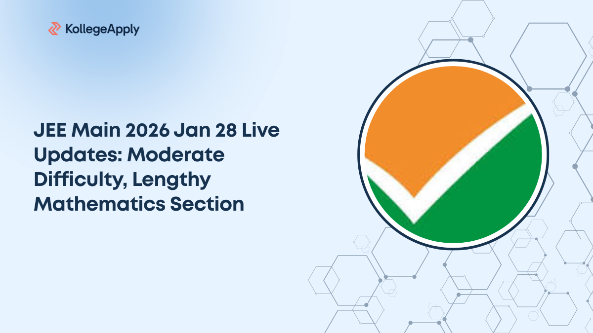 Moderate Math JEE Main 2026 Jan 28 Live Updates: Moderate Difficulty, Lengthy ...