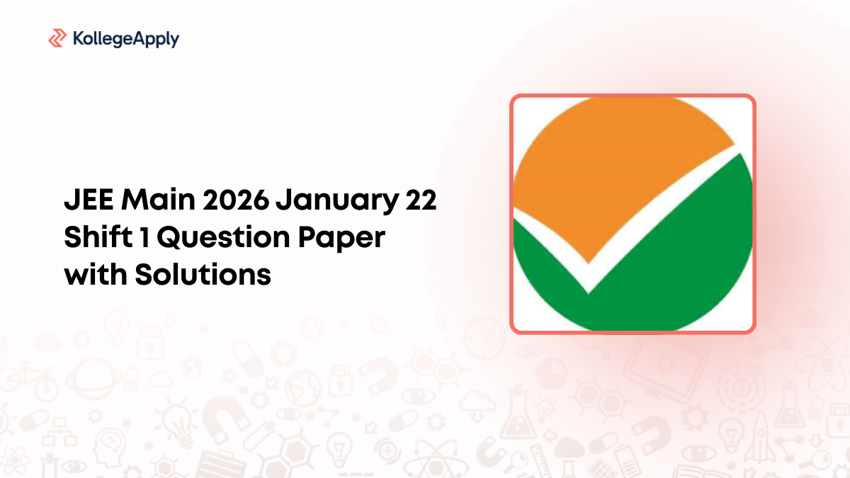 JEE Main 2026 January 22 Shift 1 Question Paper with Solutions