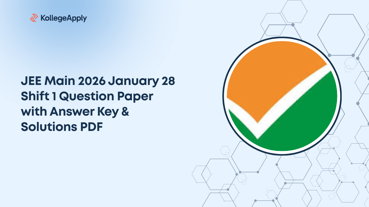 JEE Main 2026 January 28 Shift 1 Question Paper with Answer Key ...