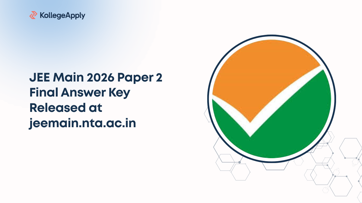 JEE Main 2026 Paper 2 Final Answer Key Released at jeemain.nta.ac.in