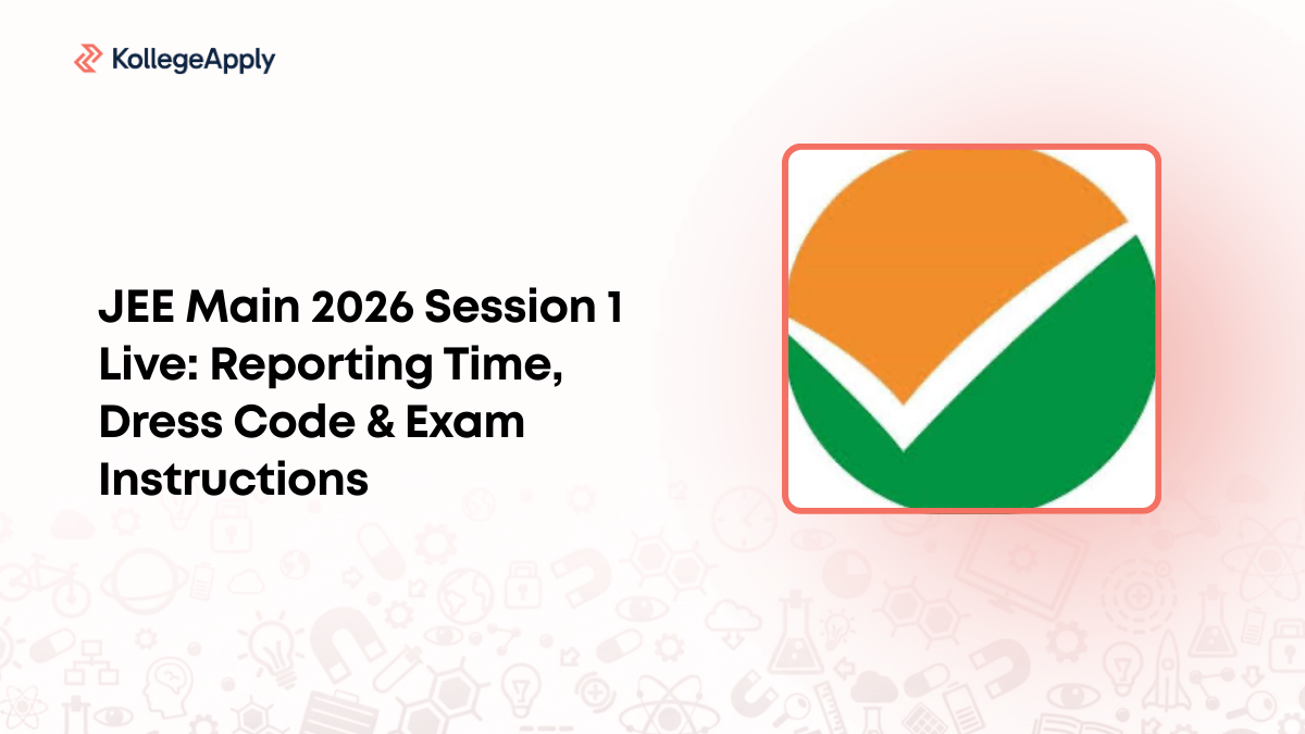 JEE Main 2026 Session 1 Live: Reporting Time, Dress Code & Exam ...