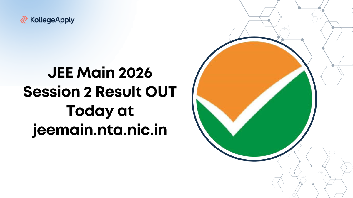 JEE Main 2026 Session 2 Result OUT Today at jeemain.nta.nic.in