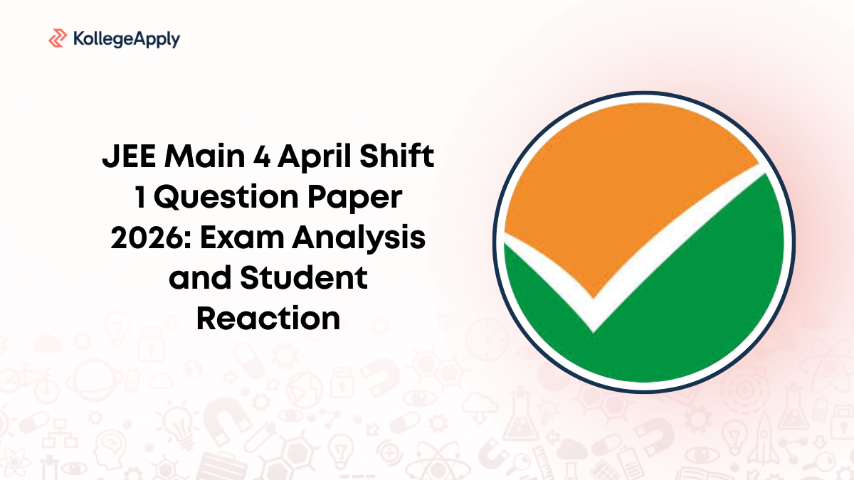 JEE Main 4 April Shift 1 Question Paper 2026: Exam Analysis and Student ...