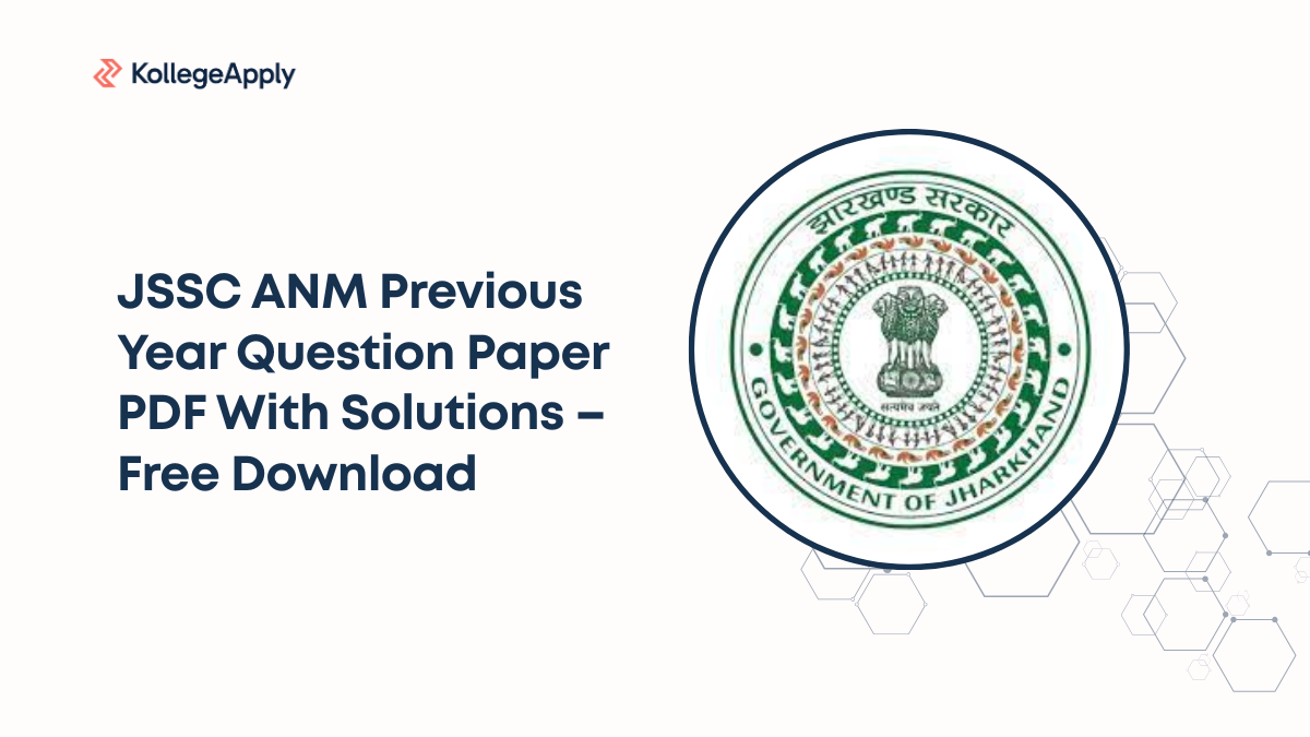 JSSC ANM Previous Year Question Paper PDF With Solutions – Free Download