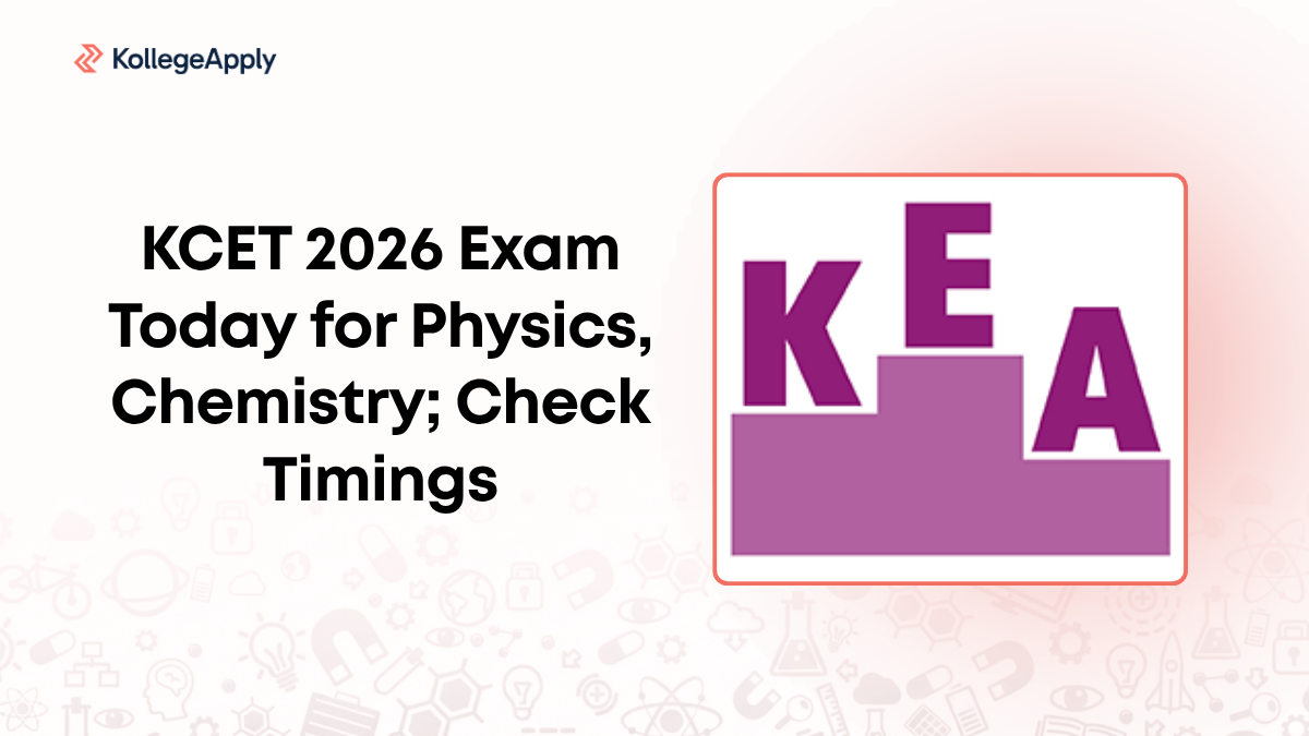KCET 2026 Exam Today for Physics, Chemistry; Check Timings