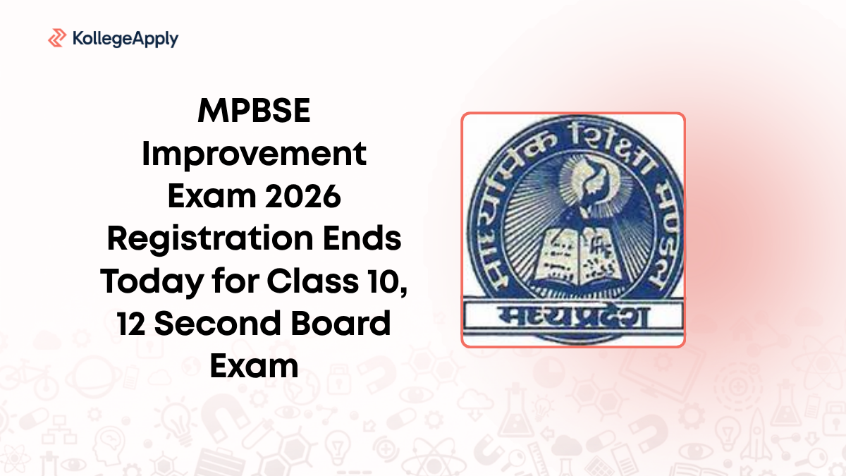 MPBSE Improvement Exam 2026 Registration Ends Today for Class 10, 12 ...