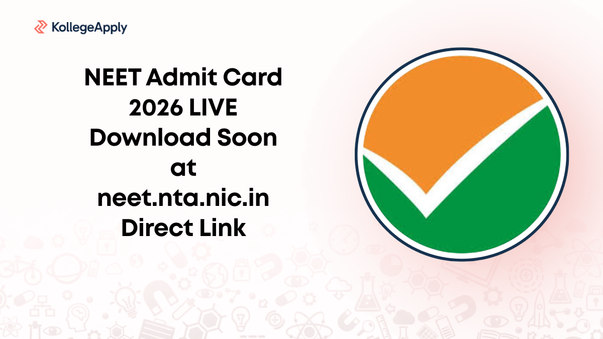 NEET Admit Card 2026 LIVE Download Soon at neet.nta.nic.in Direct Link