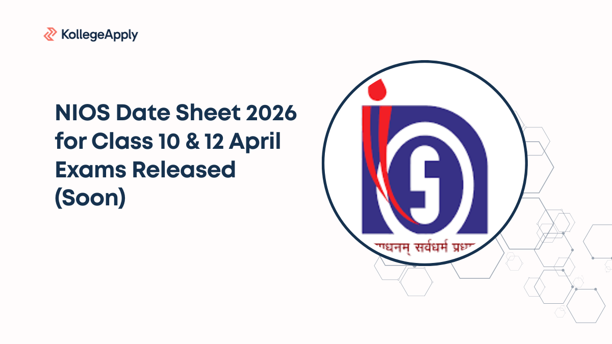 NIOS Date Sheet 2026 for Class 10 & 12 April Exams Released (Soon)