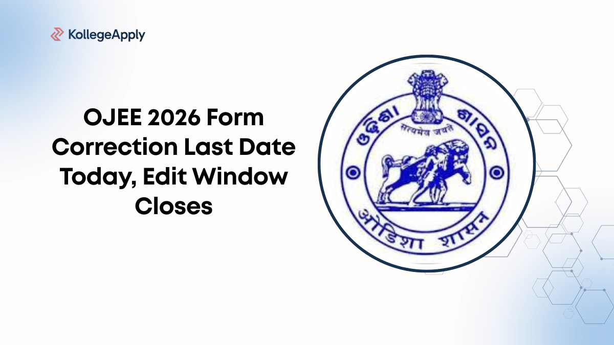 OJEE 2026 Form Correction Last Date Today, Edit Window Closes