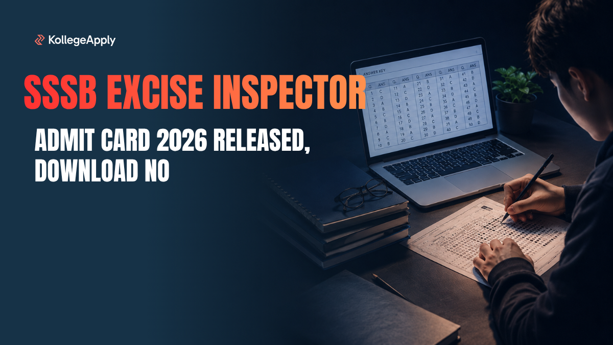 Exercise Inspector PSSSB Excise Inspector Admit Card 2026 Released, Download Now