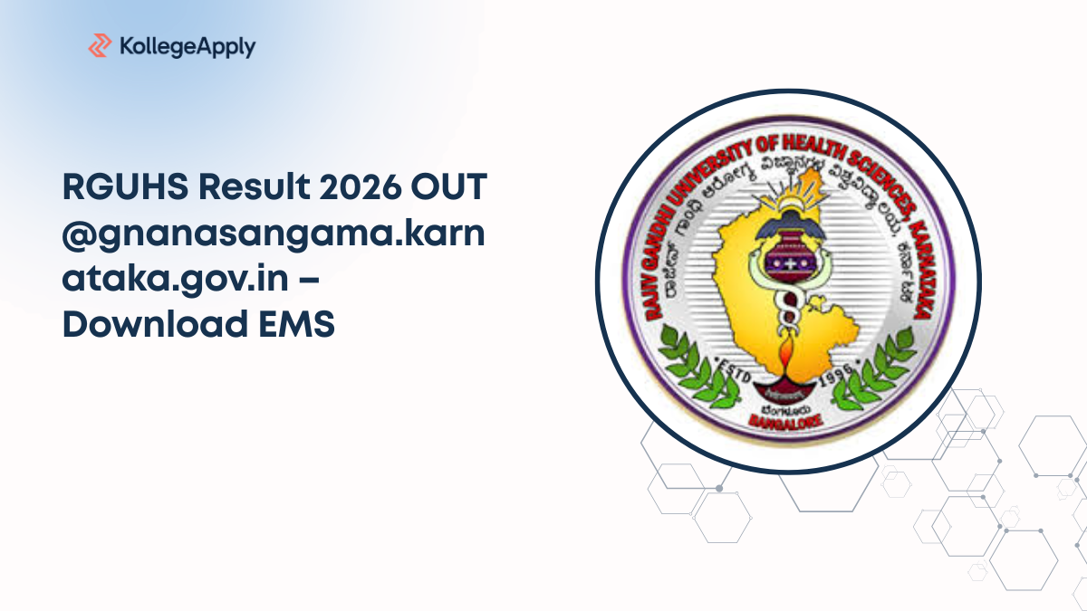 RGUHS Result 2026 OUT @gnanasangama.karnataka.gov.in – Download EMS