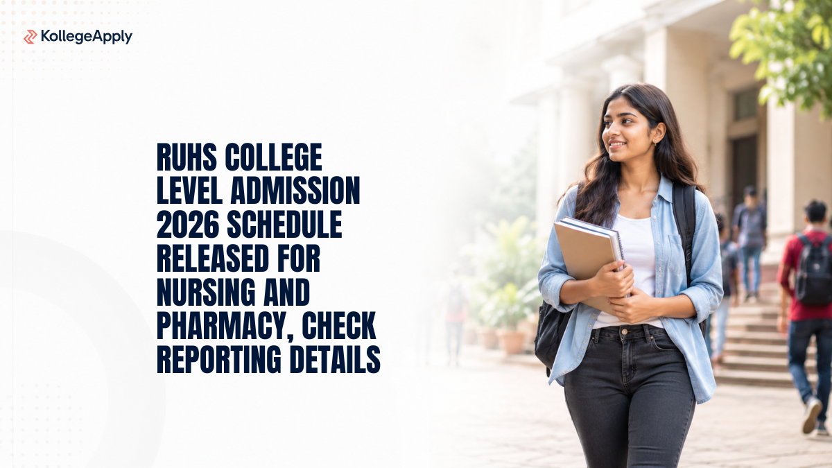 RUHS College Level Admission 2026 Nursing Pharmacy