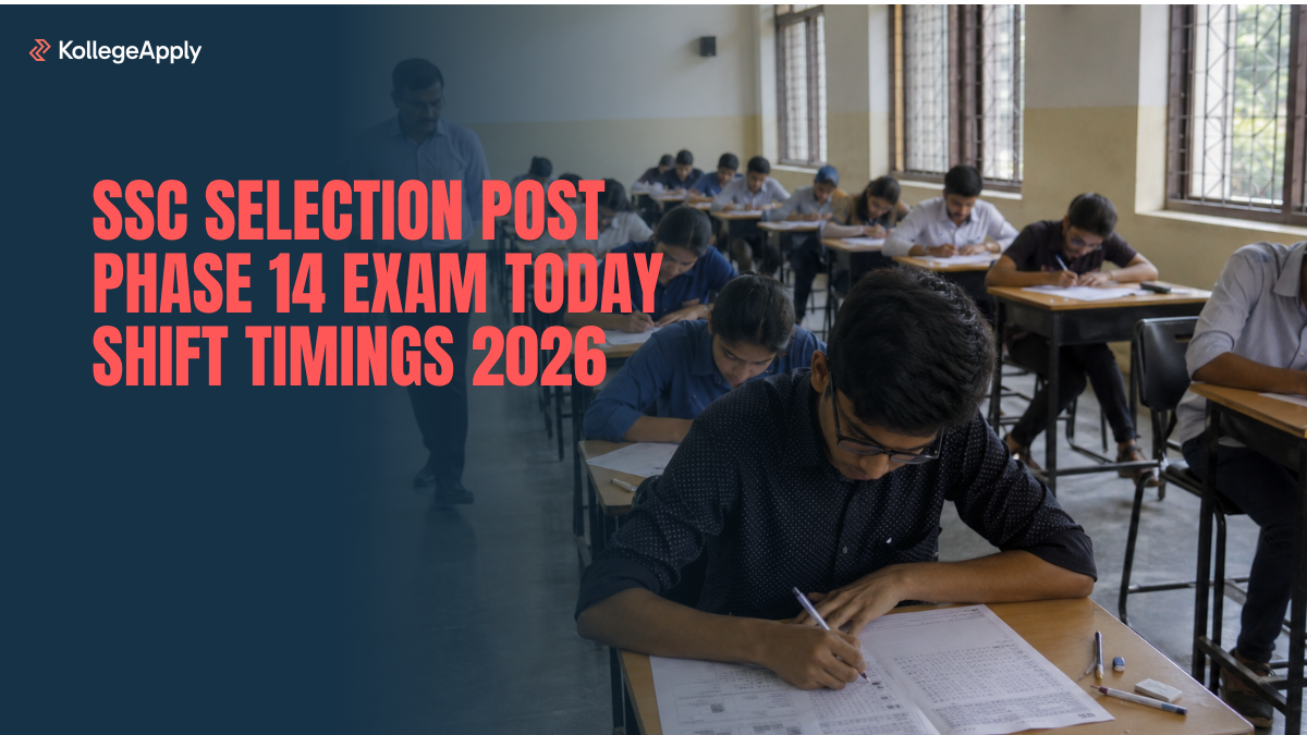 SSC Selection Post Phase 14 Exam Today Shift Timings 2026