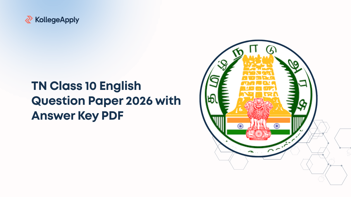 TN Class 10 English Question Paper 2026 with Answer Key PDF