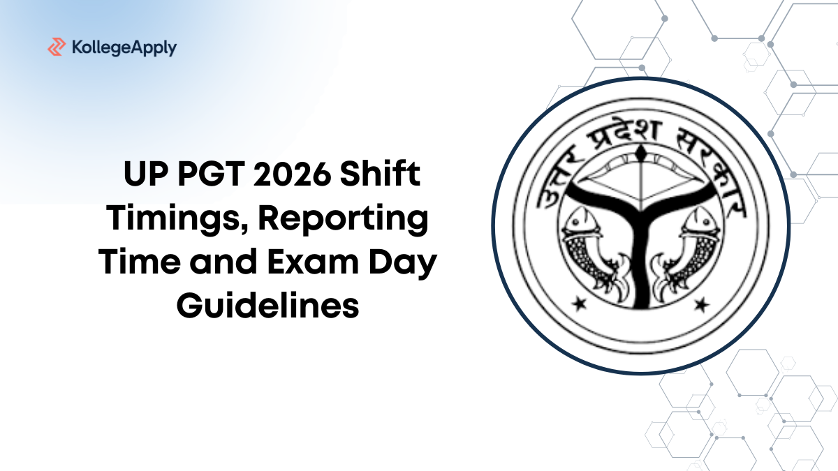 UP PGT 2026 Shift Timings, Reporting Time and Exam Day Guidelines