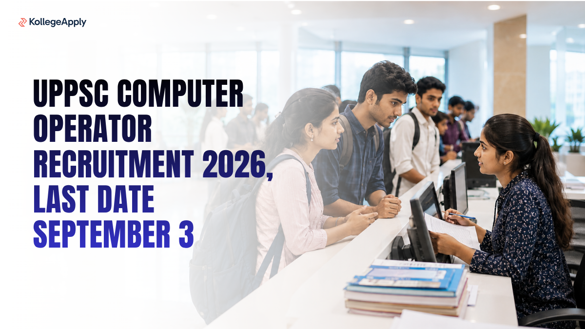 UPPSC Computer Operator Recruitment 2026, Last Date September 3