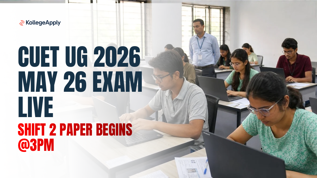 CUET UG 2026 May 26 Exam LIVE: Shift 1 & 2 Paper Analysis OUT